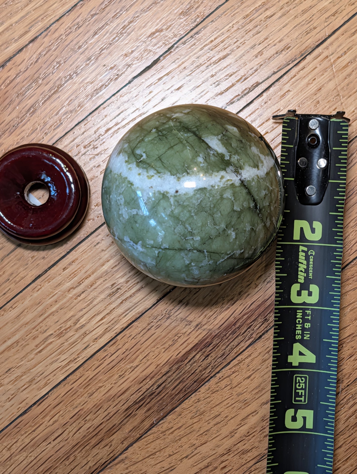 Green Serpentine Sphere