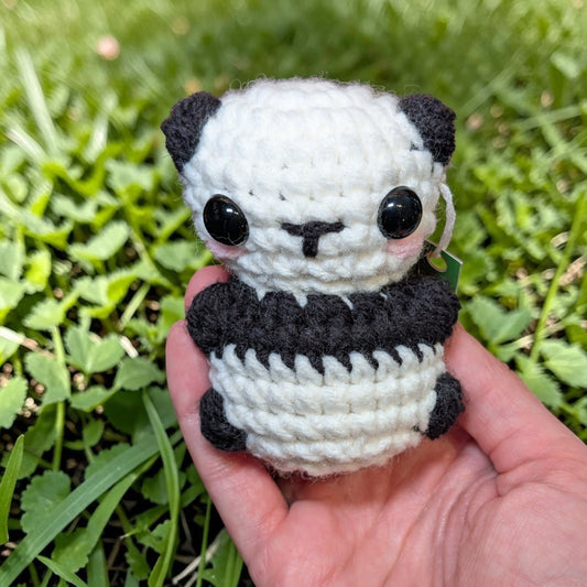 Handknitted Panda